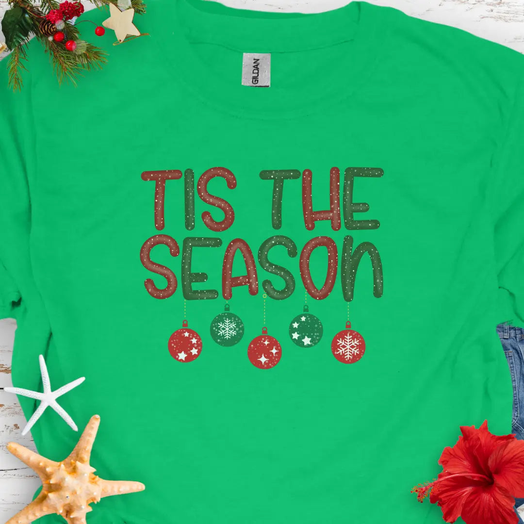 Tis the Season T-Shirt T-Shirt Kelly-Green-3XL Everythings Beachy