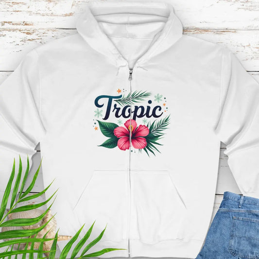 Tropic Zip Sweatshirt  zipped sweatshirt  Everythings Beachy