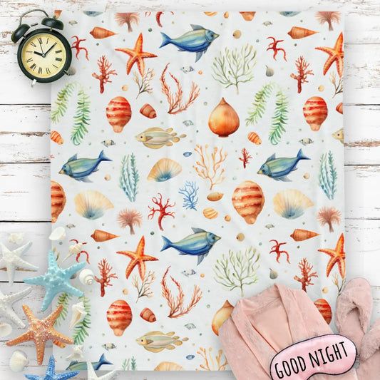 Underwater Life Blanket  Blankets & Throws  Everythings Beachy