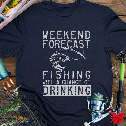 Weekend Forecast Fishing T-Shirt