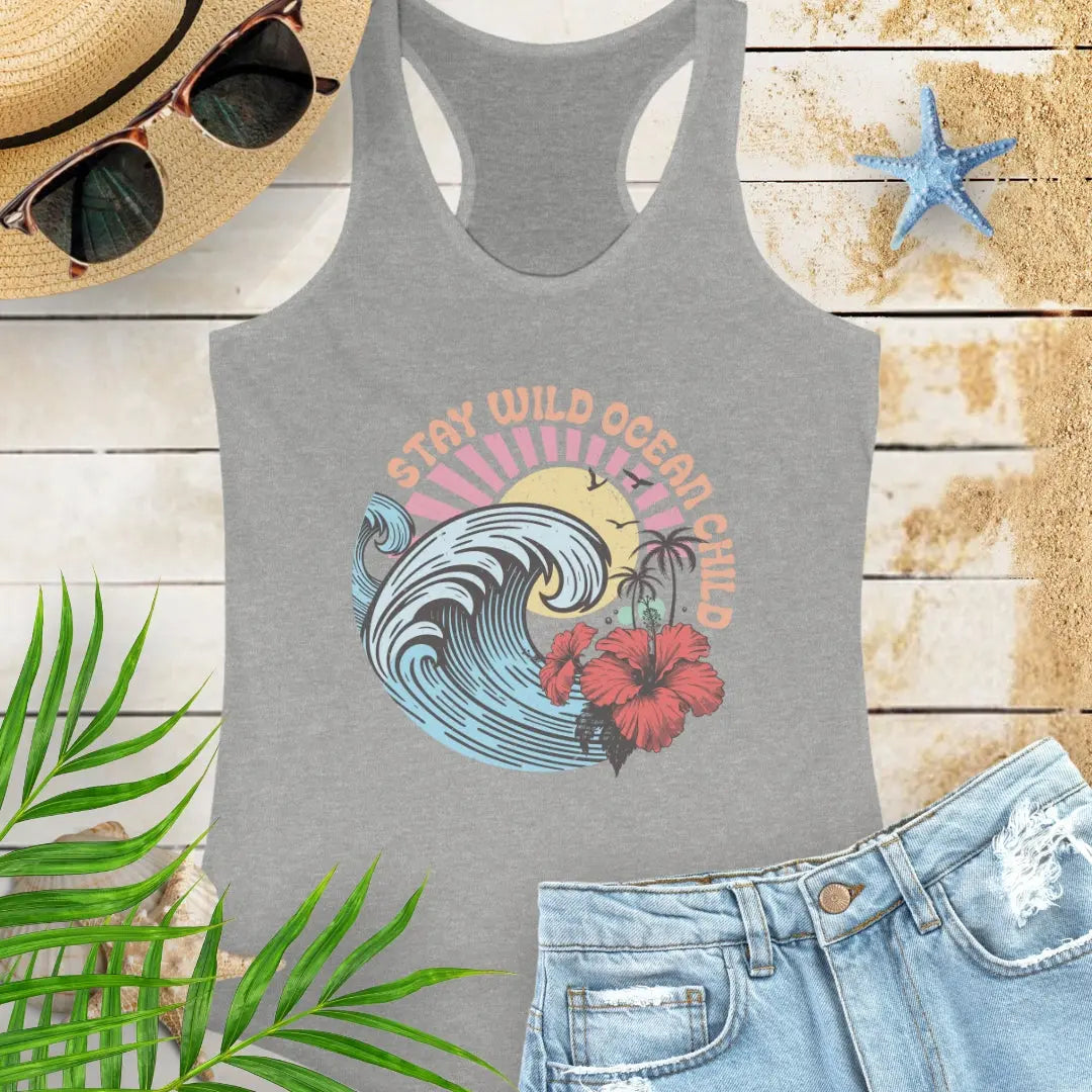 Wild Ocean Child Tank Top Tank Top 2XL-Heather-Grey Everythings Beachy