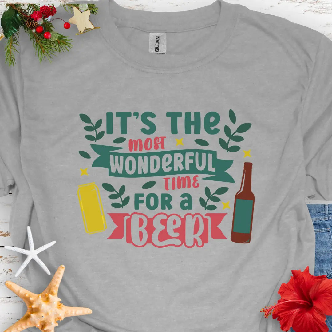 Wonderful Time for Beer T-Shirt T-Shirt Everythings Beachy