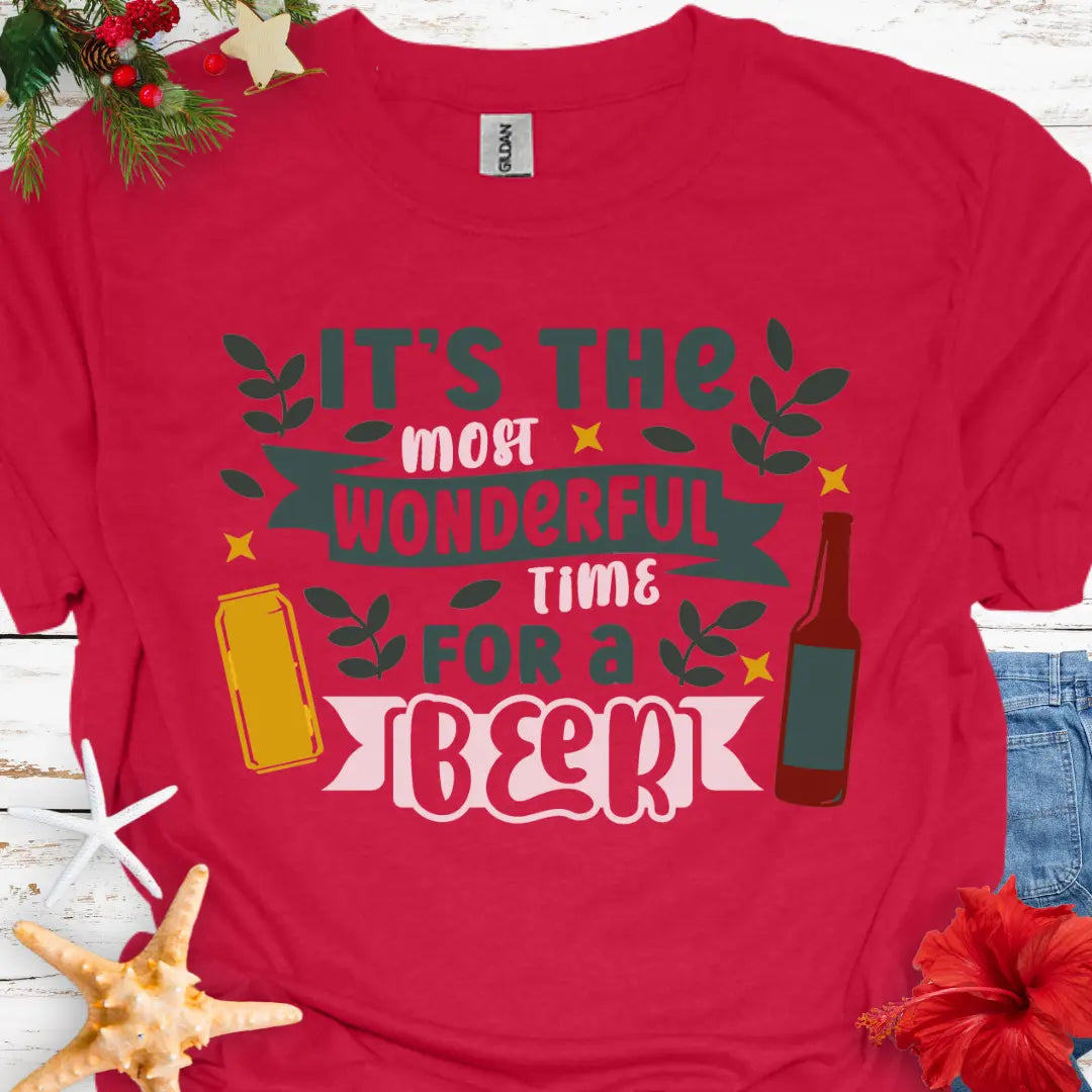 Wonderful Time for Beer T-Shirt T-Shirt Everythings Beachy