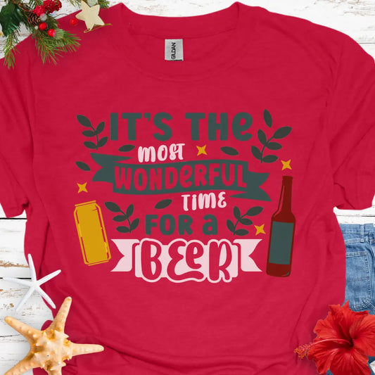 Wonderful Time for Beer T-Shirt  T-Shirt  Everythings Beachy