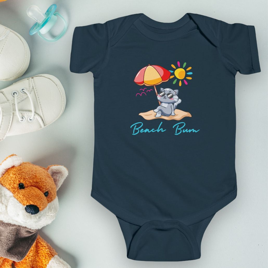 Beach Bum Baby Bodysuit – Cute Summer One-piece for Babies Kids clothes Everythings Beachy