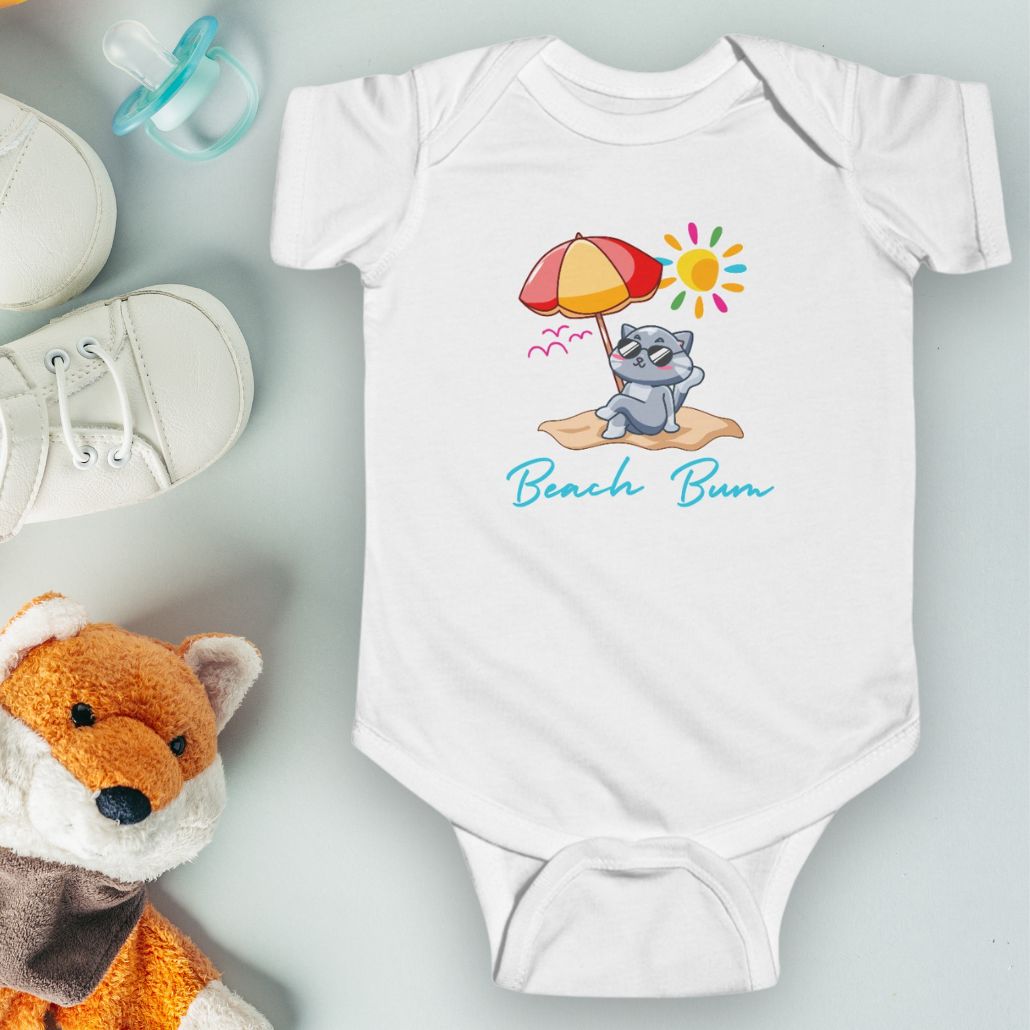 Beach Bum Baby Bodysuit – Cute Summer One-piece for Babies Kids clothes Everythings Beachy