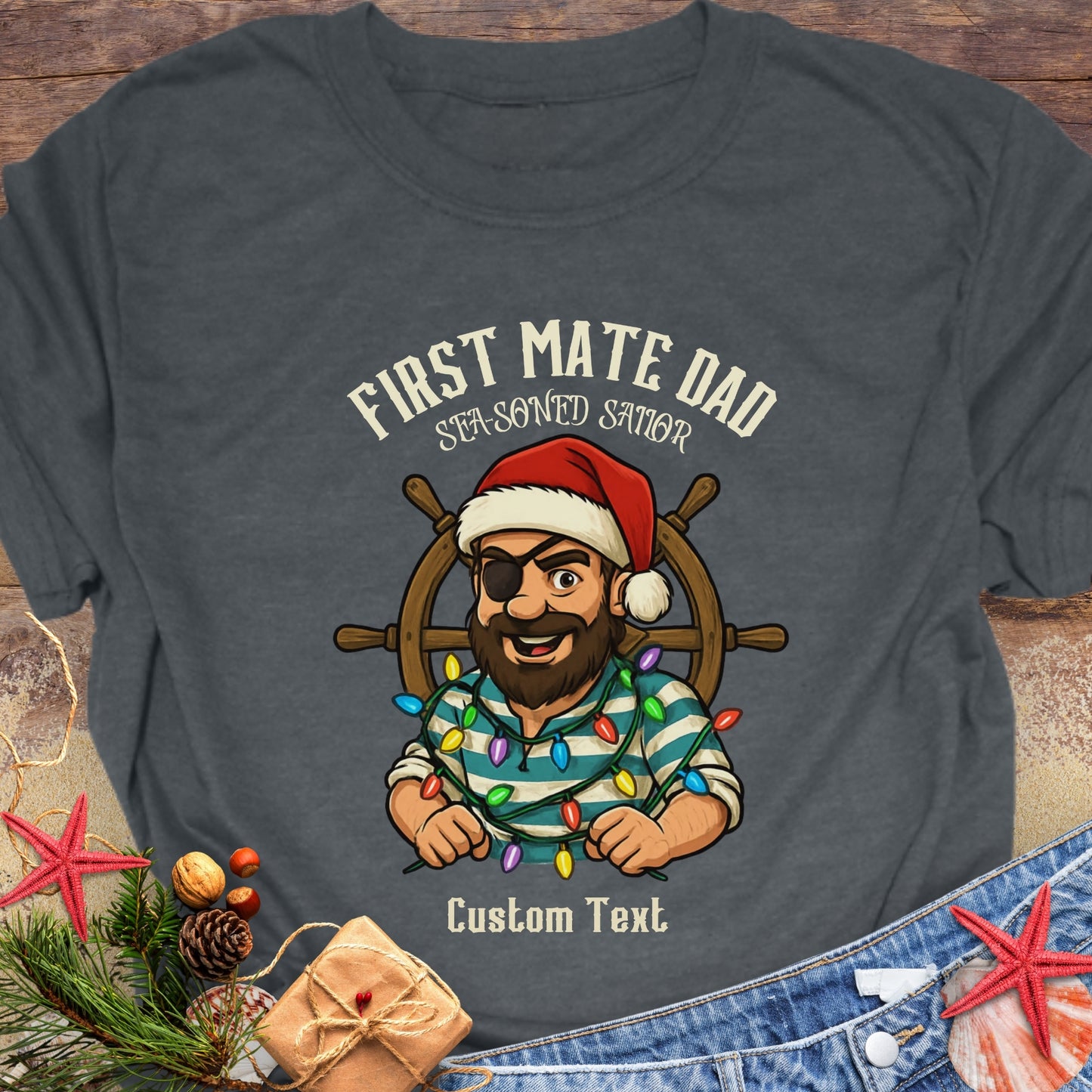 First Mate Dad Christmas T-Shirt