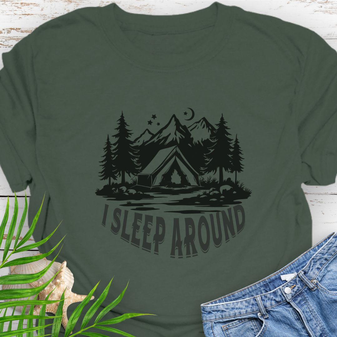 I Sleep Around T-Shirt T-Shirt Everythings Beachy