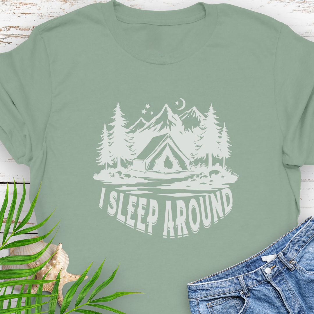 I Sleep Around T-Shirt T-Shirt Everythings Beachy