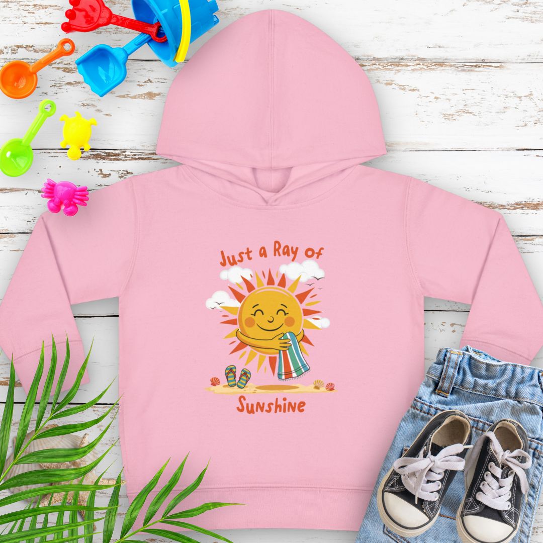 'Lil Ray of Sunshine Sunshine Toddler Fleece Hoodie - Cute Kids Pullover for Spring and Summer Kids clothes Everythings Beachy