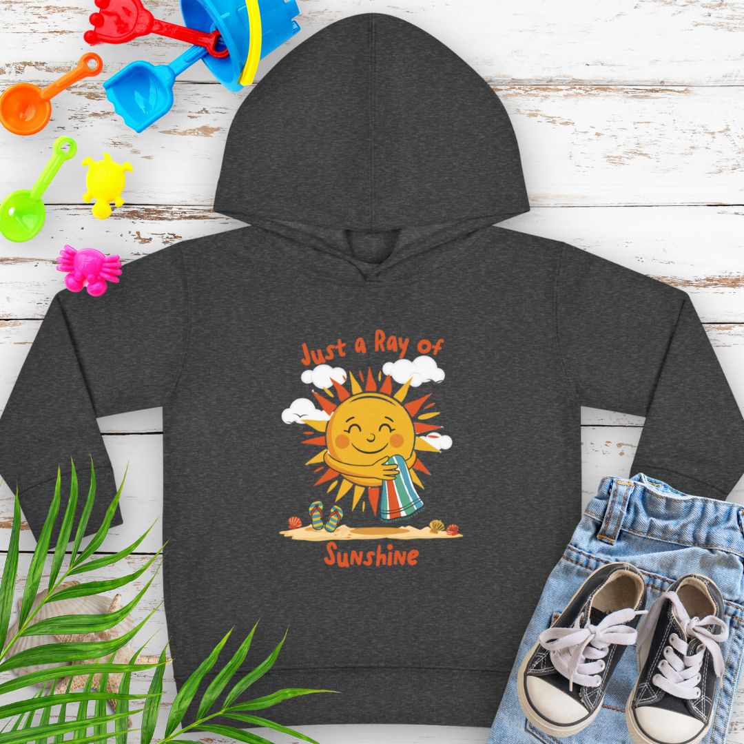 'Lil Ray of Sunshine Sunshine Toddler Fleece Hoodie - Cute Kids Pullover for Spring and Summer Kids clothes Everythings Beachy