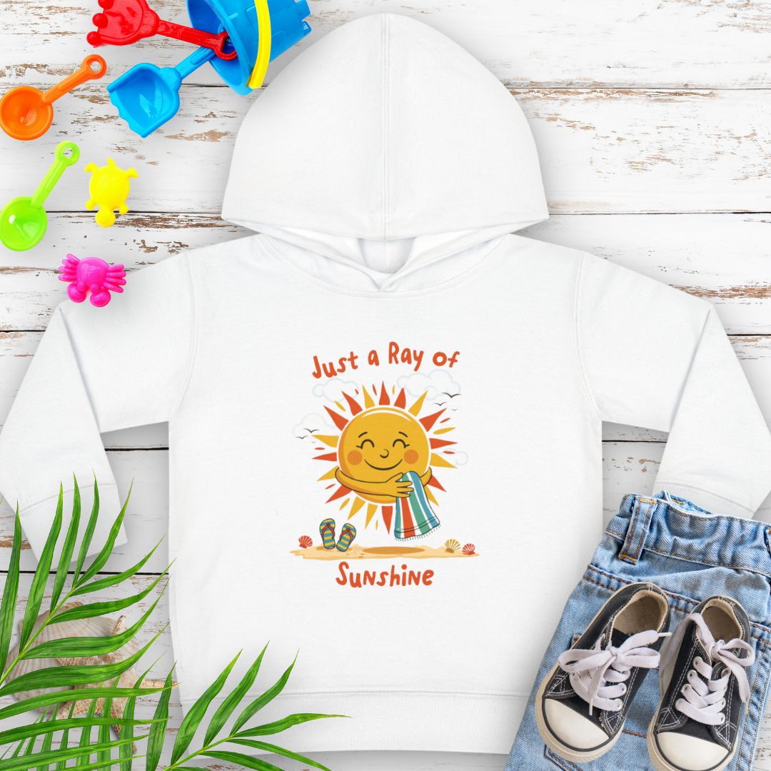 'Lil Ray of Sunshine Sunshine Toddler Fleece Hoodie - Cute Kids Pullover for Spring and Summer Kids clothes Everythings Beachy