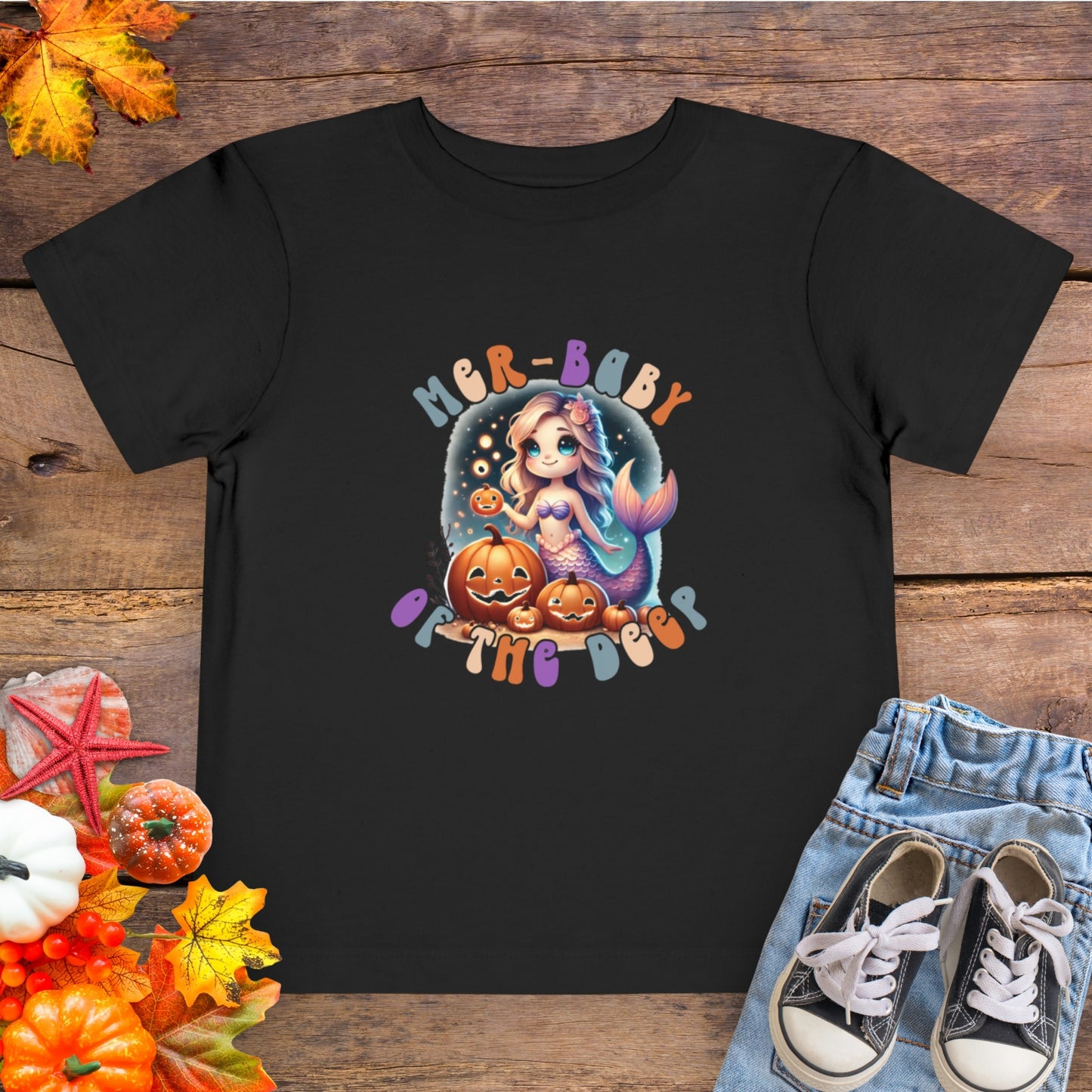 Mer-Baby of the Deep Halloween Outfit – Toddler Tee & Baby Bodysuit