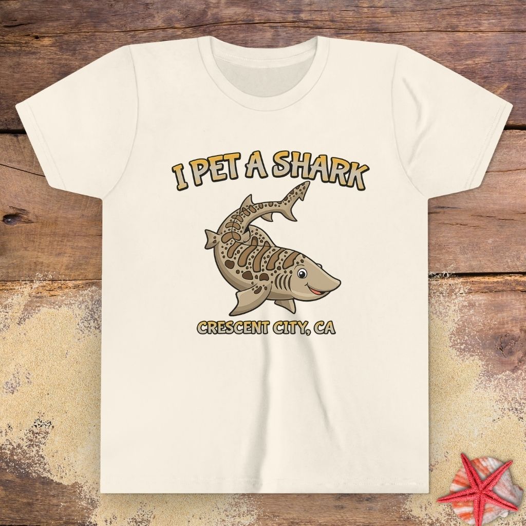 I Pet a Shark Youth T-Shirt | Crescent City CA