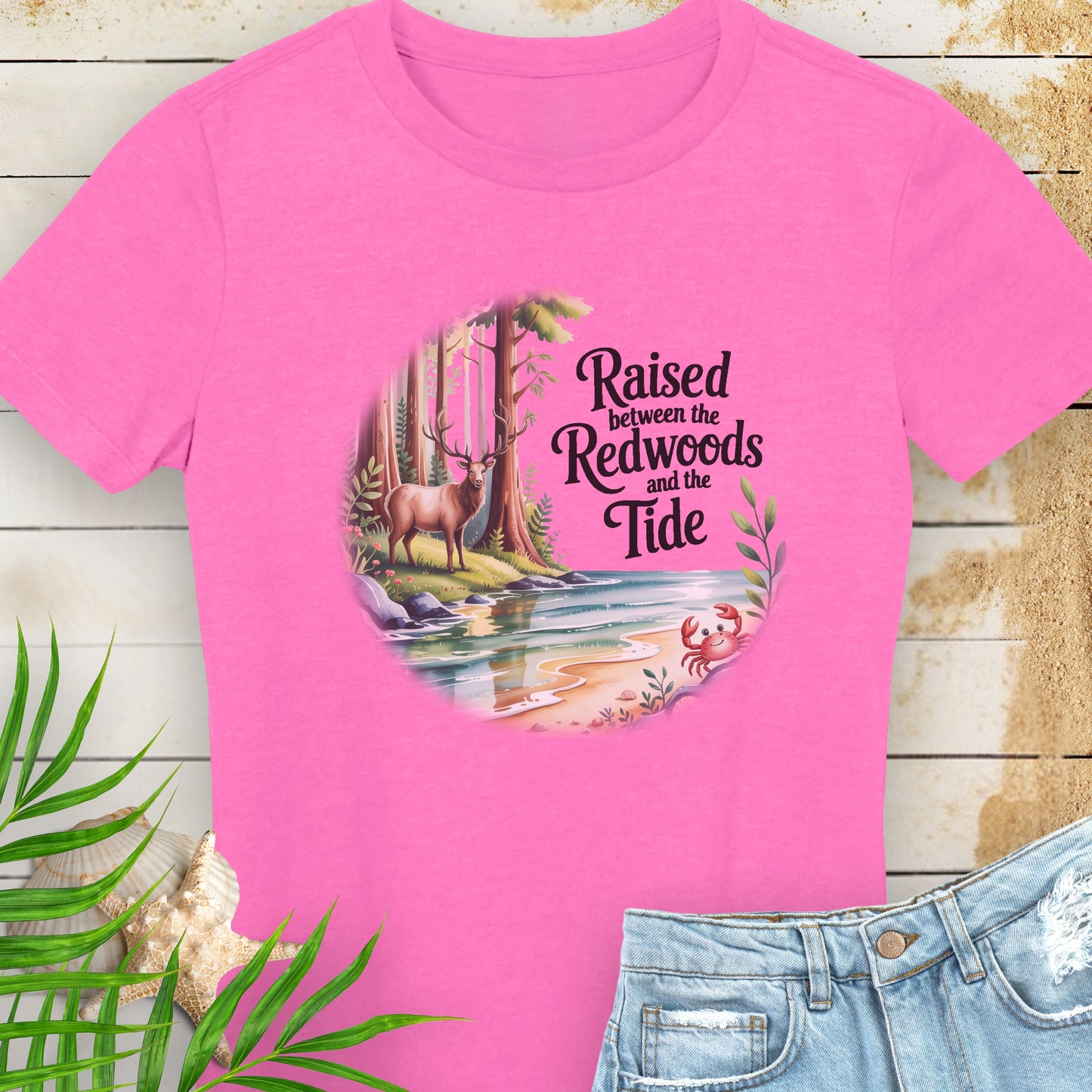 Raised between Redwoods & Tide Women's T-shirt