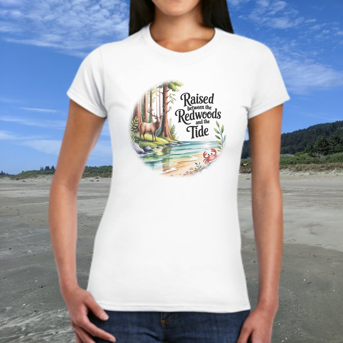 Raised between Redwoods & Tide Women's T-shirt