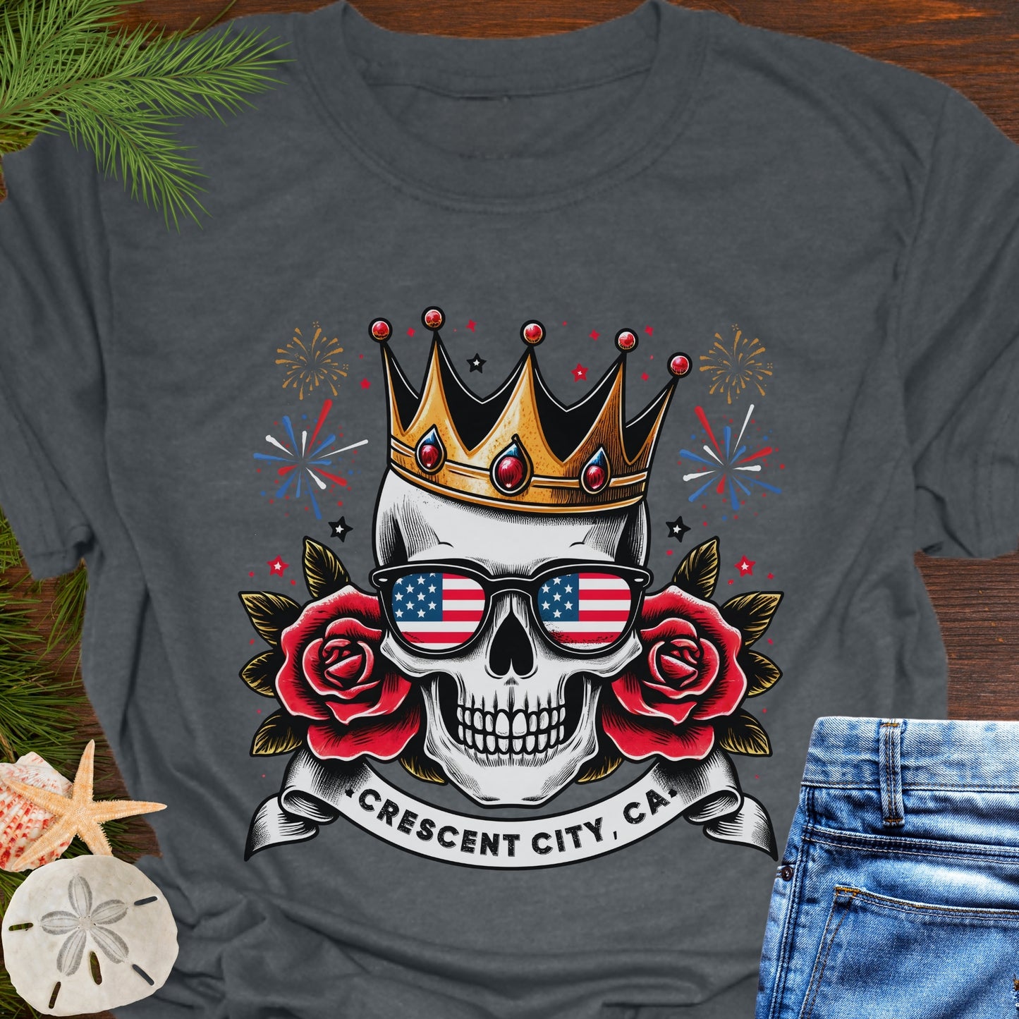 Skull Nation Crescent City T-shirt ~ Year Optional
