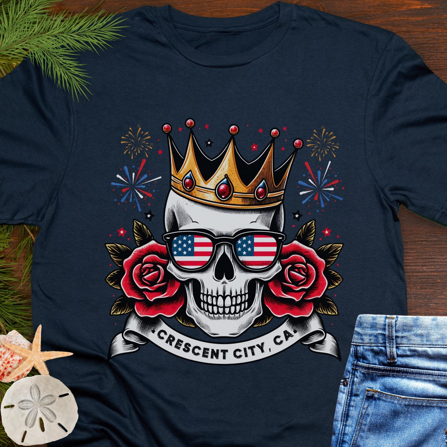Skull Nation Crescent City T-shirt ~ Year Optional