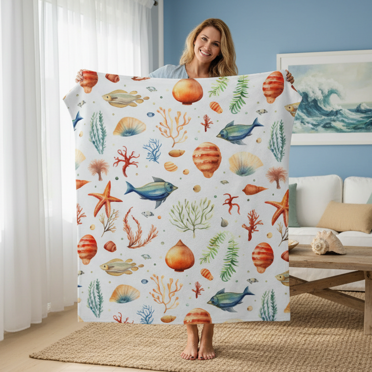 Beach Blankets Collection | Cozy Coastal Throws & Blankets