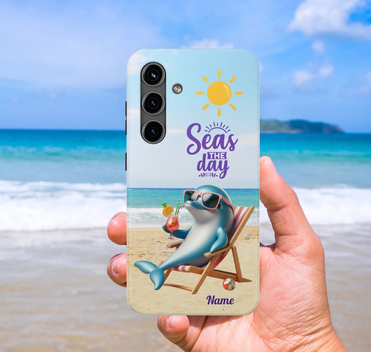 Personalized Cell Phone Cases | Custom Beach Designs with Your Name