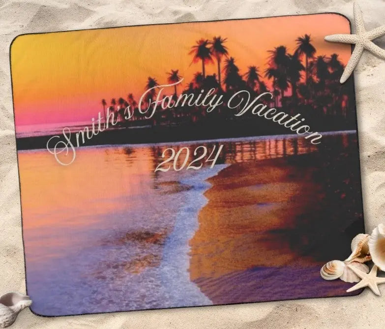 Personalized Portable Blankets 🏖️ Everythings Beachy