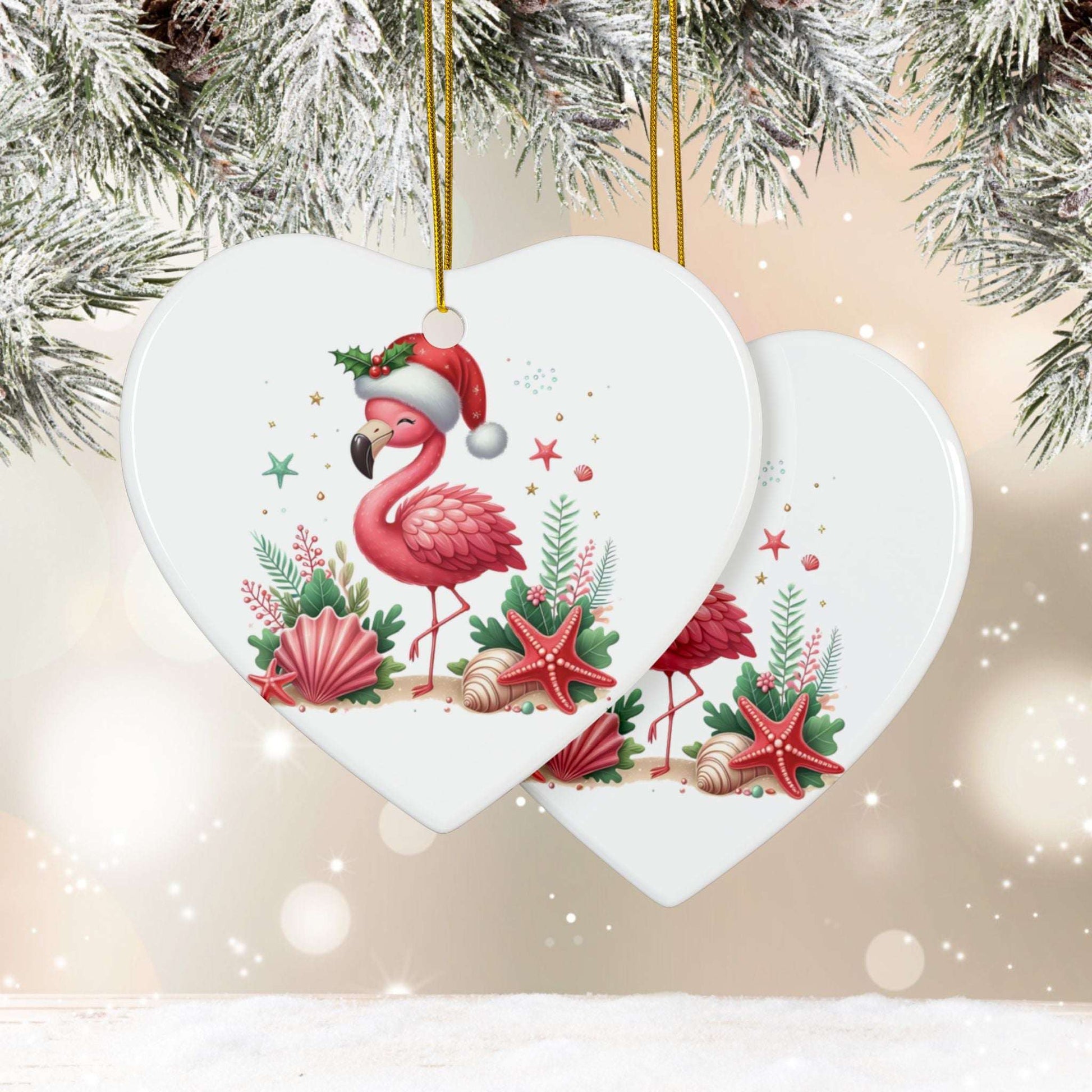 Flamingo Christmas Ornament