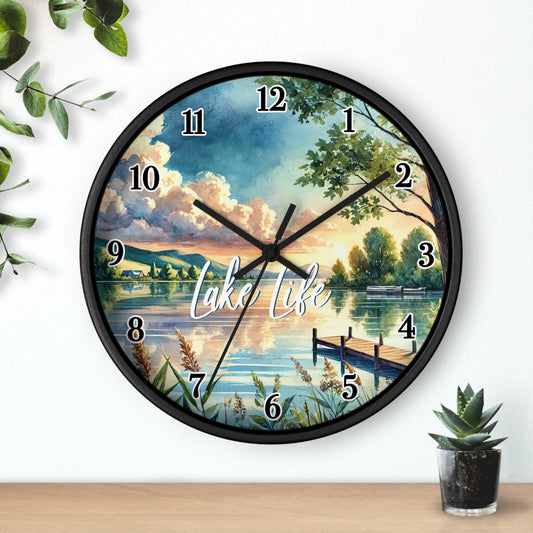 Lake Life Wall Clock