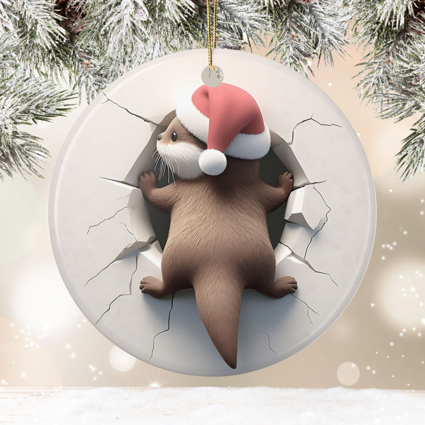 Otter Breakout Ornament