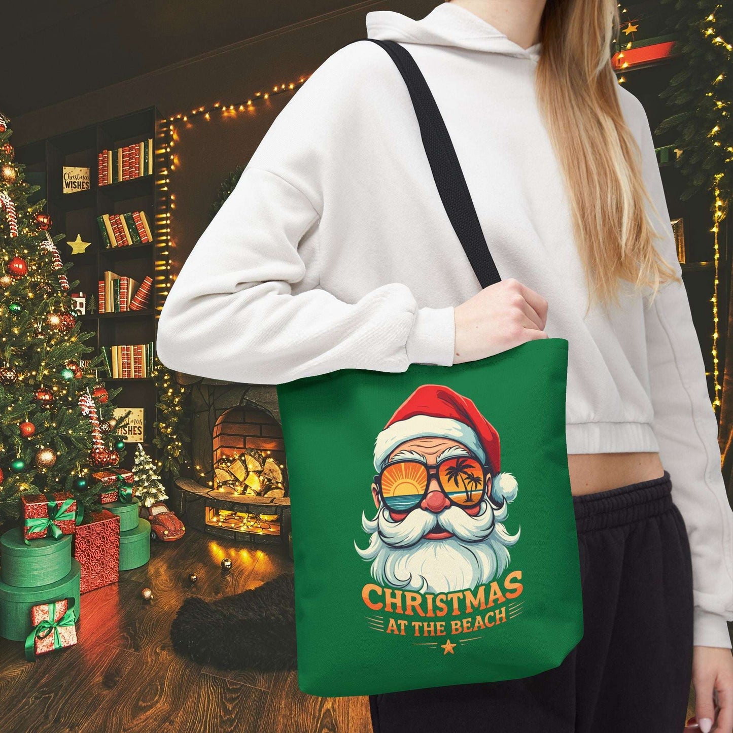 Beach Santa Tote Bag