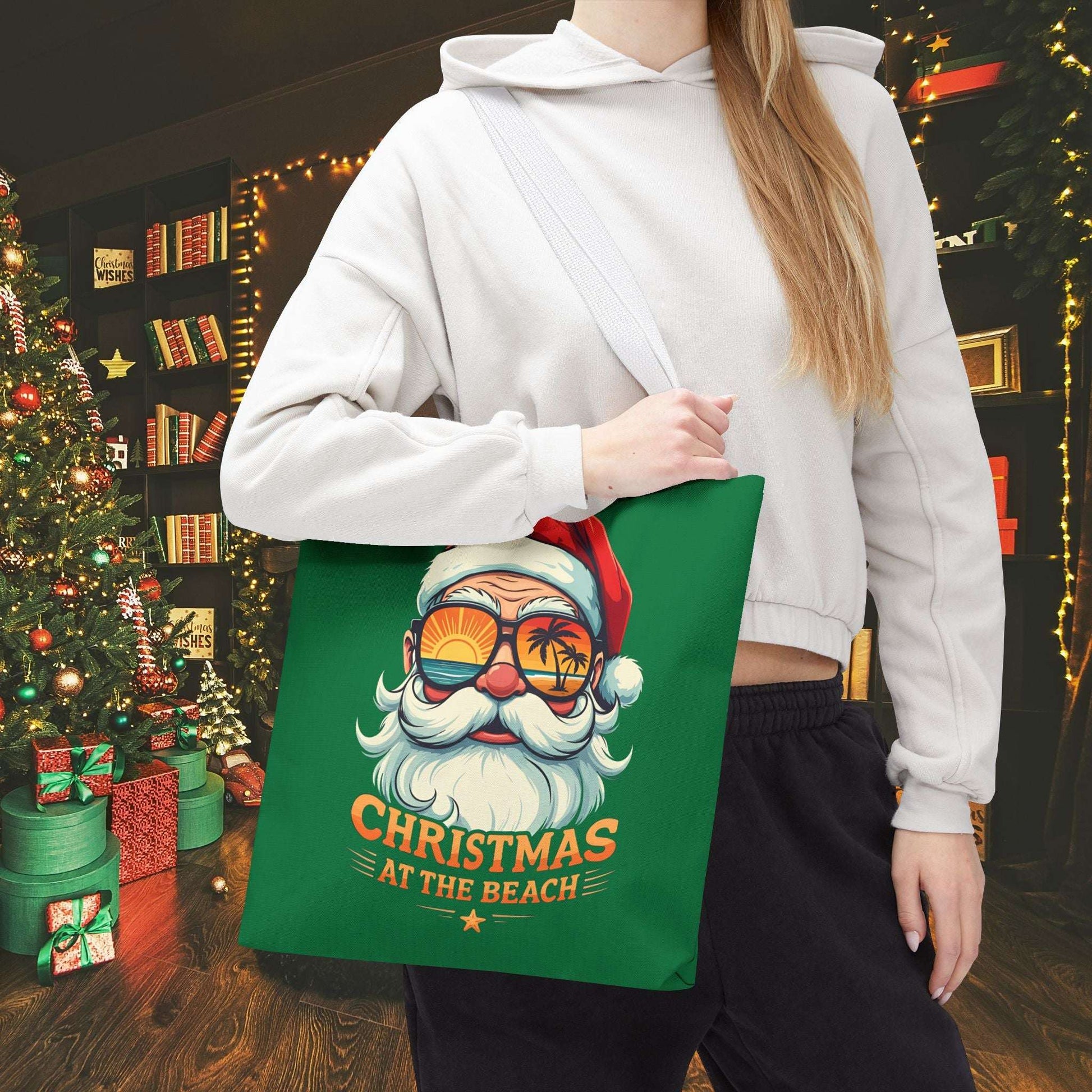 Beach Santa Tote Bag