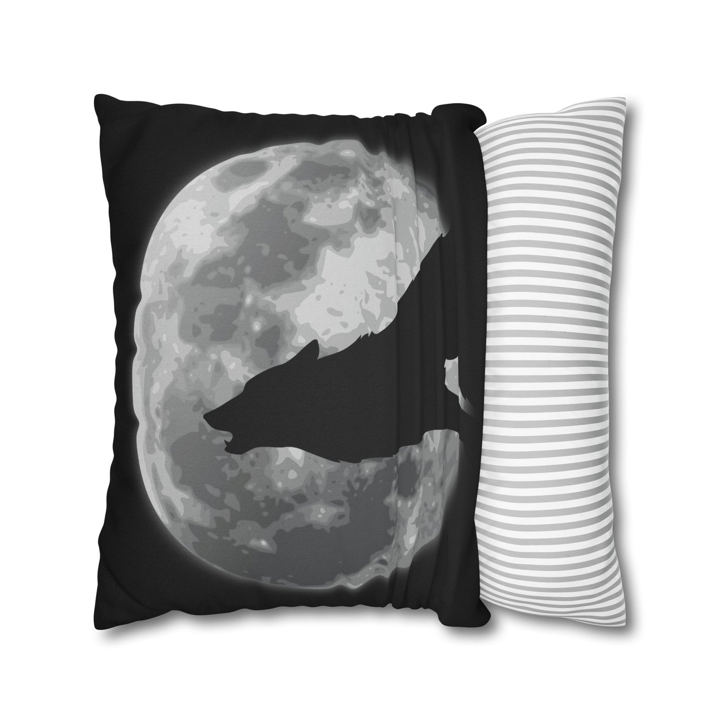 Wolf Howling at the Moon Pillow Case