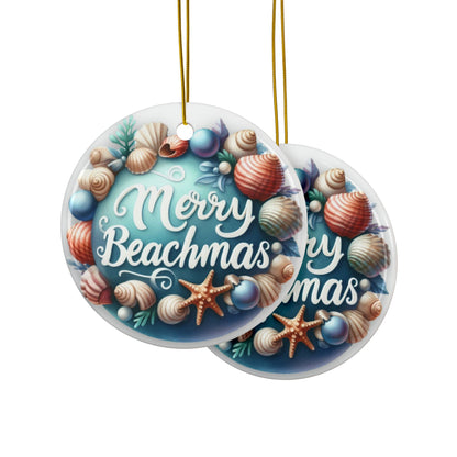 Merry Beachmas Christmas Ornaments