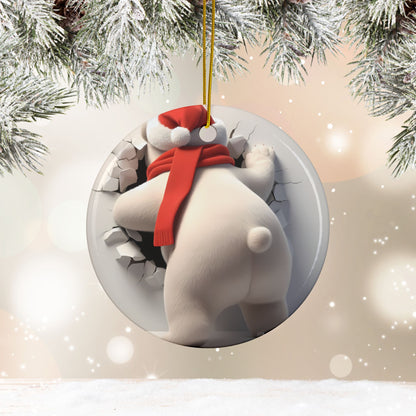 Polar Bear Breakout Ornament
