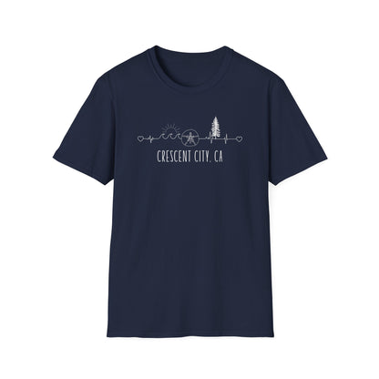 Heartline of the Coast T-Shirt - Crescent City, CA