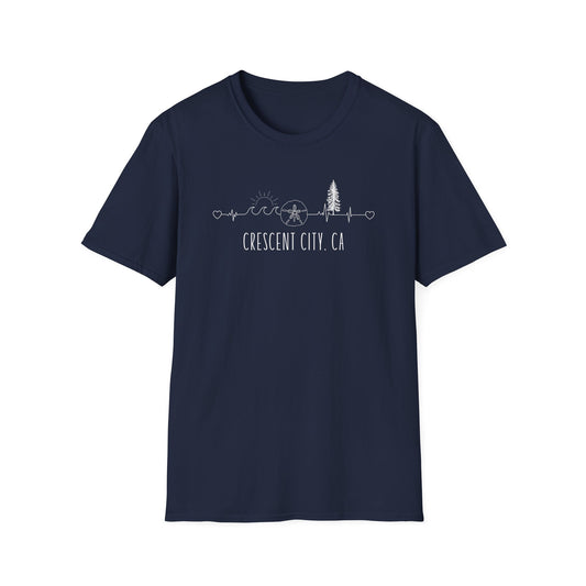 Heartline of the Coast T-Shirt - Crescent City, CA