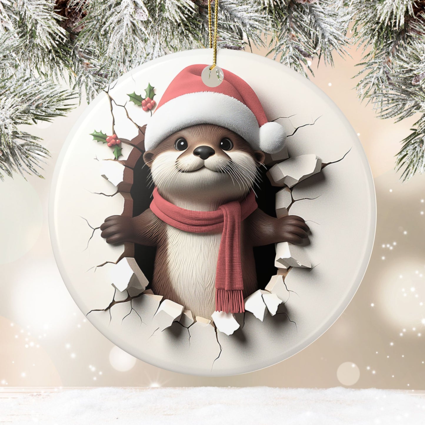 Otter Breakout Ornament