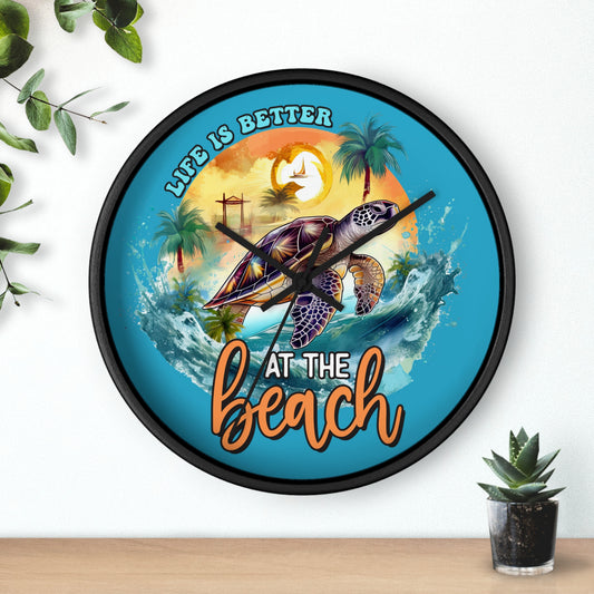 Sea Turtle Wall Clock