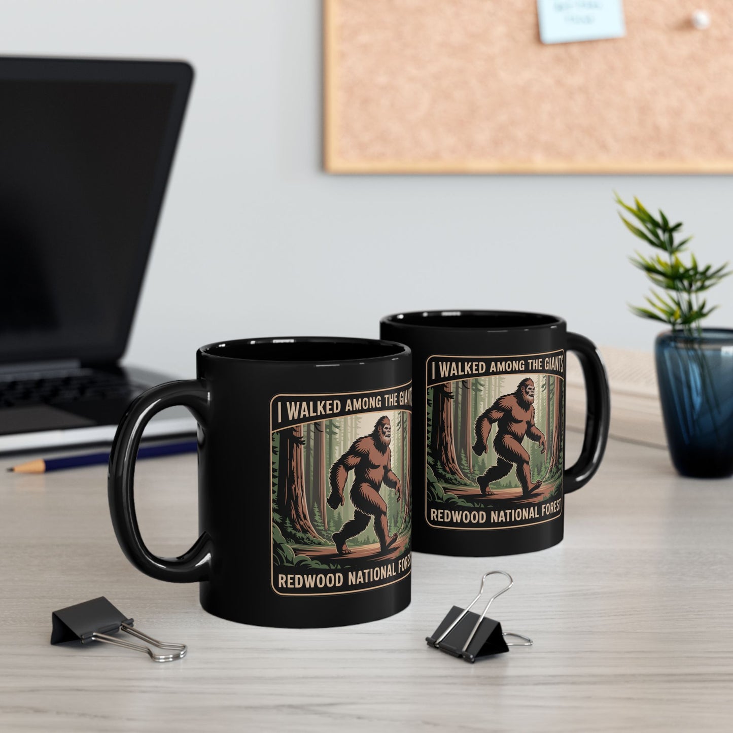 "I Walked Among Giants" Redwood National Park Sasquatch Mug