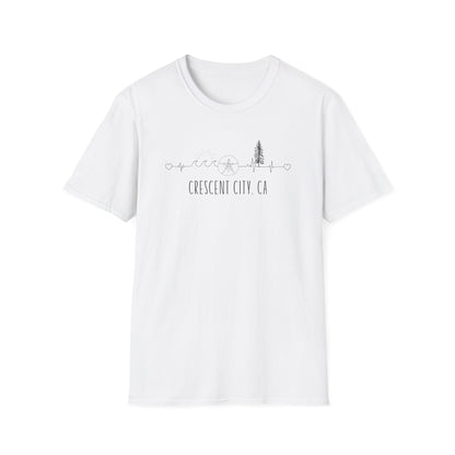 Heartline of the Coast T-Shirt - Crescent City, CA