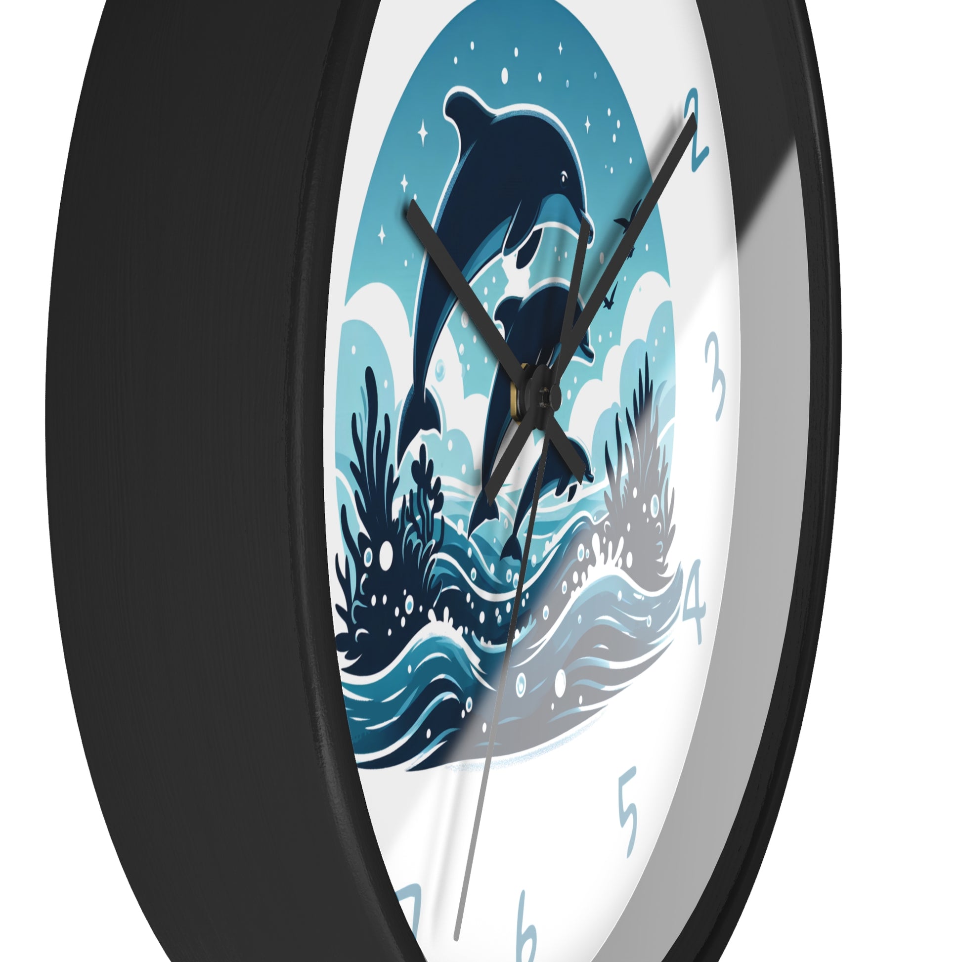 Dolphin Ocean Wall Clock | Coastal Marine Life Décor | 10-Inch Clock  Home Decor  Everythings Beachy