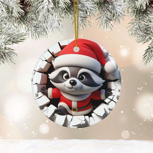 Raccoon Breakout Ornament