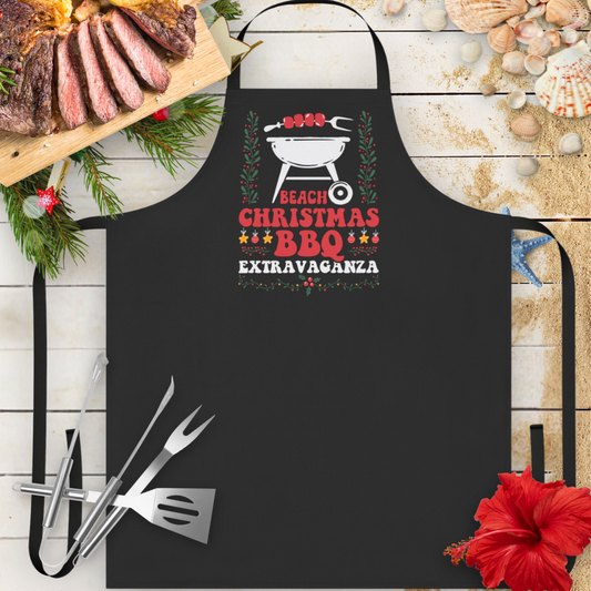 Beach Christmas BBQ Apron