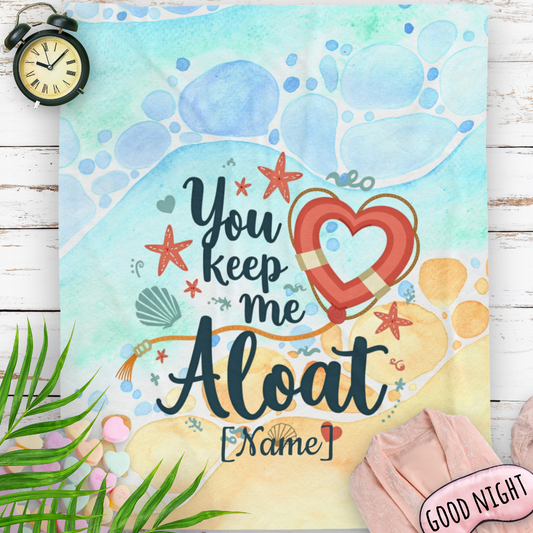 Keep Me Afloat Blanket ~ Personalized