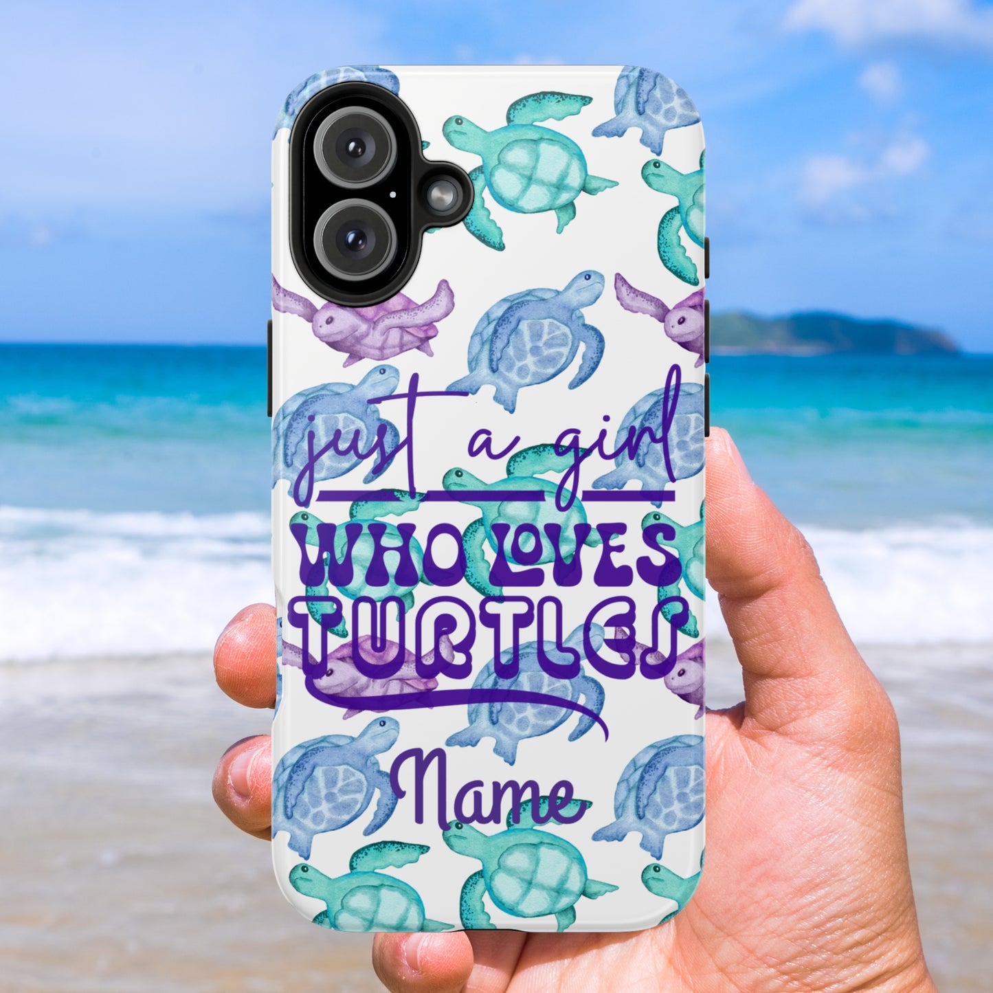 Just a Girl Who Loves Turtles Phone Case | Optional Personalization