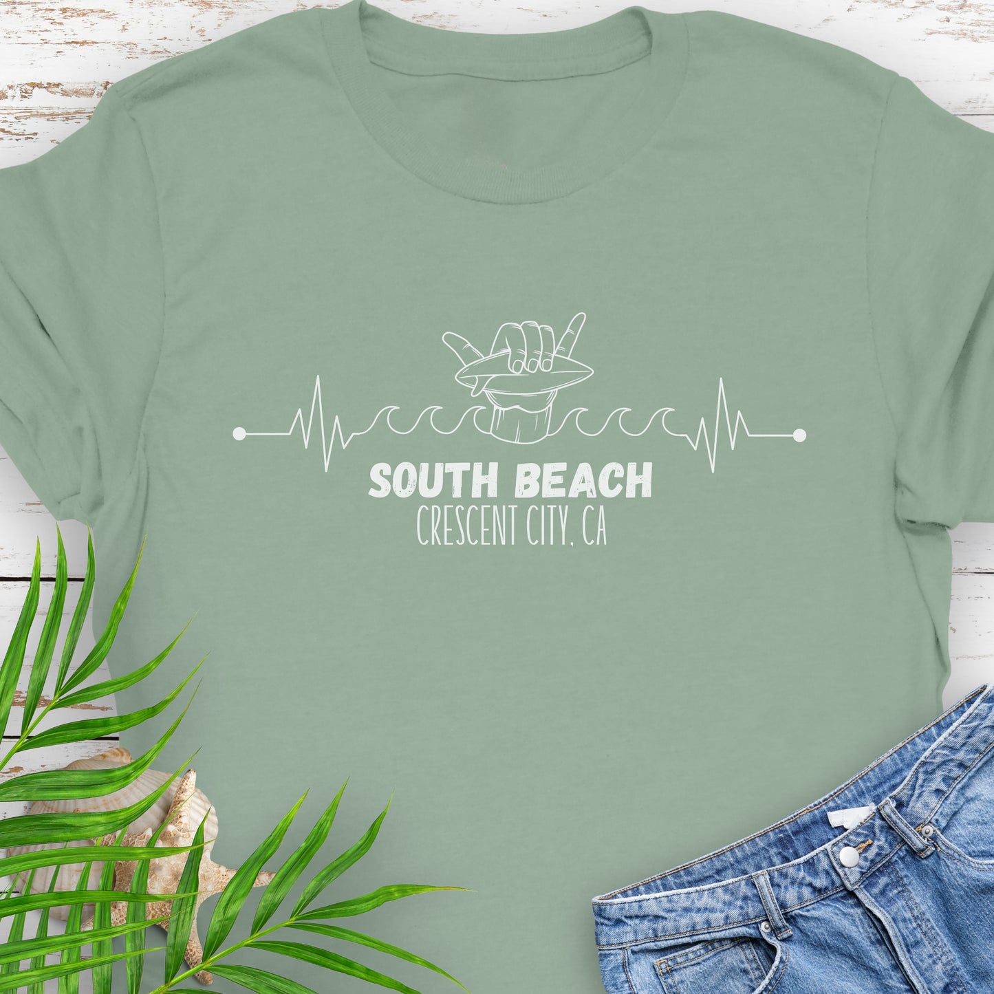 Surf South Beach Heartline T-Shirt