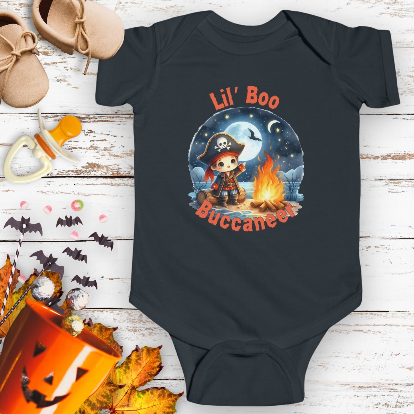 Lil’ Boo Buccaneer Halloween Toddler Tee & Infant Bodysuit