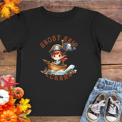 Ghost Ship Deckhand Halloween Toddler T-Shirt