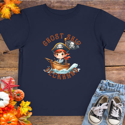 Ghost Ship Deckhand Halloween Toddler T-Shirt