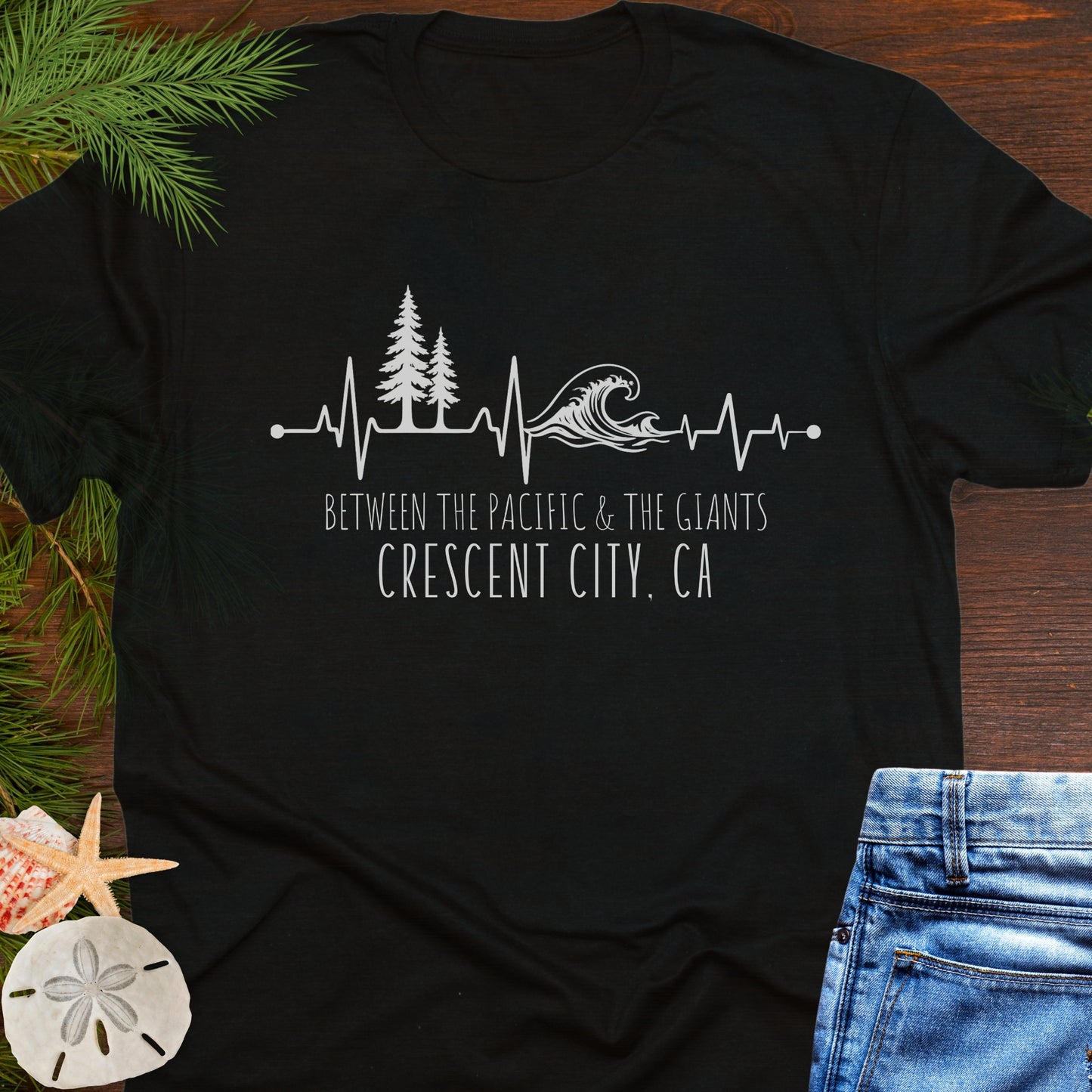 Between the Pacific & the Giants Crescent City T-Shirt