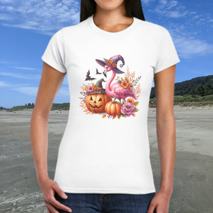 Flamingo Witch Women's T-shirt